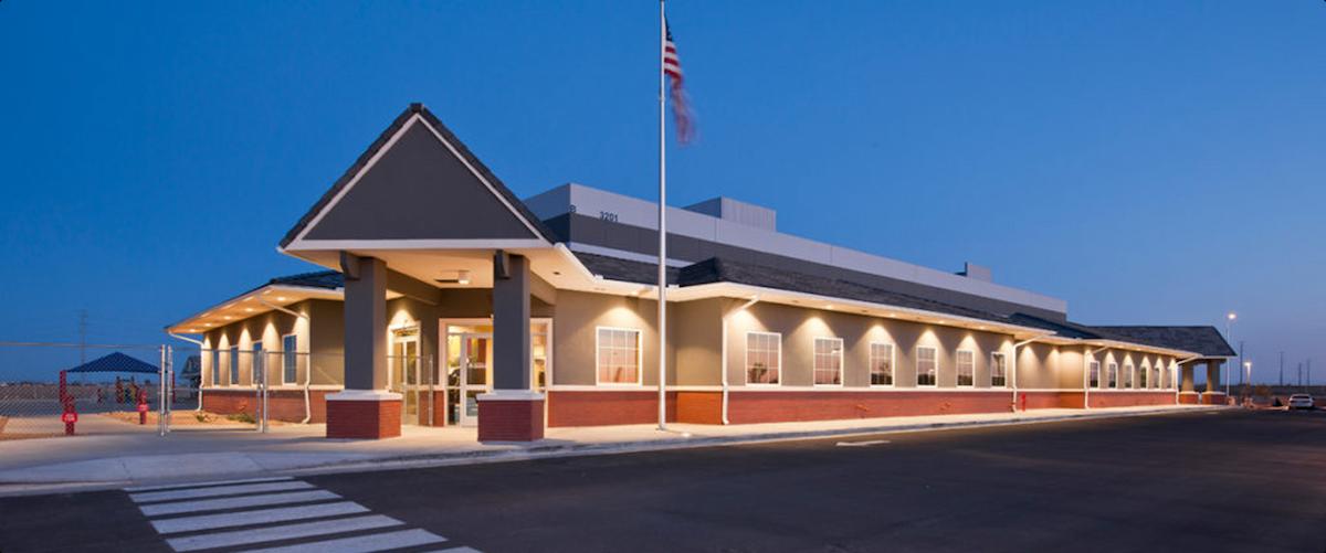 Exterior of the Legacy Traditional Schools campus building