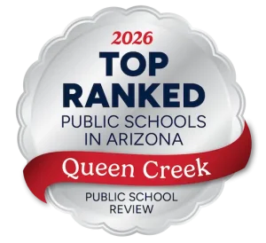 Badge showing Legacy Traditional Schools - Queen Creek is a Top Ranked Public School in Public School Review